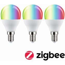 Paulmann Standard 230V Smart Home Zigbee 3.0 LED kapka E14 3x5W RGBW+ stmívatelné mat