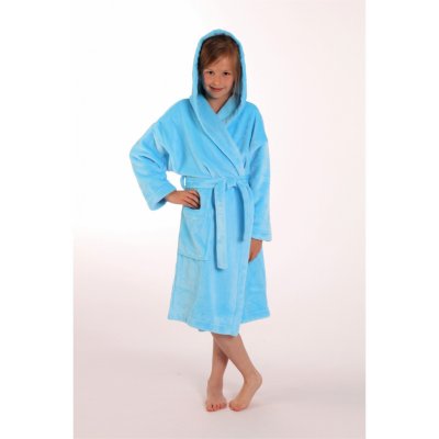 Vestis Dětský župan Siena s kapucí tyrkysový – Sleviste.cz