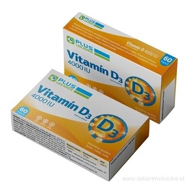 Plus Lekáreň Vitamín D3 4000 IU 60 kapslí – Hledejceny.cz
