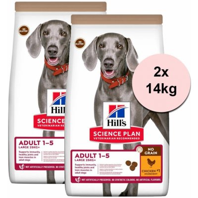 Hill’s Science Plan Adult No Grain Large Breed Chicken 2 x 14 kg