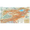 Nástěnné mapy Gizi Map Kyrgyzstán - nástěnná mapa 125 x 69 cm Varianta: bez rámu v tubusu, Provedení: laminovaná mapa v lištách