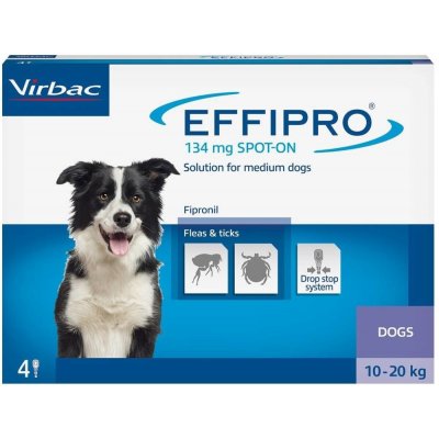 Effipro Spot-on Dog M 10-20 kg 4 x 1,34 ml – Hledejceny.cz