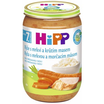 HiPP Rýže s karotkou a krůtím masem 6 x 220 g – Zboží Mobilmania