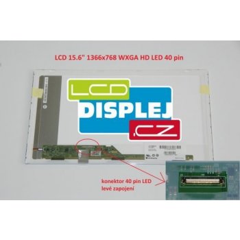 LCD displej display HP EliteBook 8540P Serie 15.6" WXGA HD 1366x768 LED matný