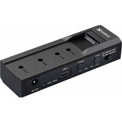 Sandberg USB-3 Cloner+Dock M2+NVMe+SATA – Klonovací stanice a dok pro M.2, NVMe a SATA disky – Zboží Živě