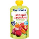 Hamánek kapsička Jablko s mrkví a červenou řepou 100 g – Zboží Dáma Hamánek kapsička Jablko s mrkví a červenou řepou 100 g – Zboží Dáma