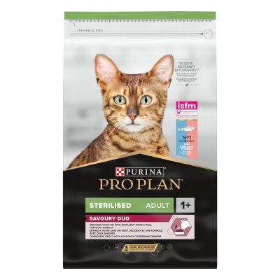 Pro Plan Cat Adult Sterilised Savoury Duo treska & pstruh 10 kg