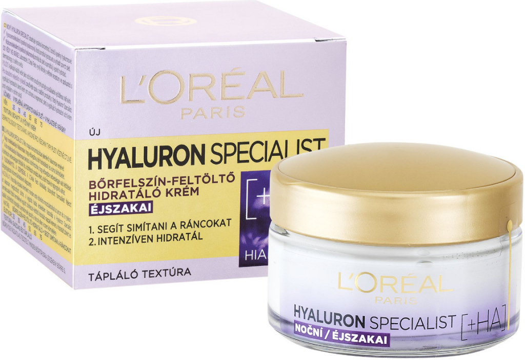 L'Oréal Hyaluron Specialist Vyplňující hydratační noční krém 50 ml od 179  Kč - Heureka.cz