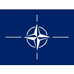 vlajka NATO - 30 x 45 cm - tunel, karabina – Zboží Mobilmania