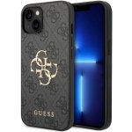 Pouzdro Guess PU 4G Metal Logo iPhone 15 šedé – Hledejceny.cz