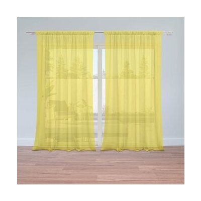 Sablio Záclony Žlutá 2: 2ks 150x250cm – Hledejceny.cz