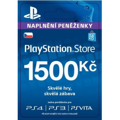 PlayStation dárková karta 1500 Kč – Zboží Mobilmania