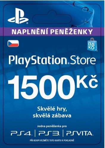 Příslušenství k PlayStation dárková karta 1500 Kč - Heureka.cz