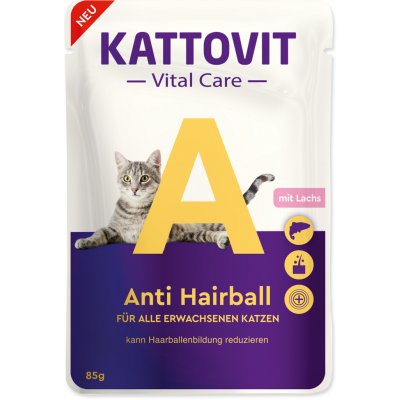 Kattovit Vital Care Anti Hairball losos 85 g – Hledejceny.cz