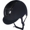 Jezdecká helma HKM Jezdecká helma Carbon Professional tm. modrá