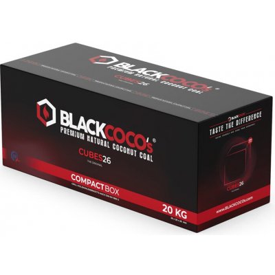 Shisharium Kokosové uhlíky pro vodní dýmku BlackCoco's, 26mm 20kg – Zboží Dáma