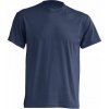 Pánské Tričko Klasické tričko JHK v rovném střihu bez bočních švů modrý denim JHK150