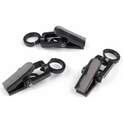 Žabky na záclony plastové s háčkem - černá (10 ks) – Sleviste.cz