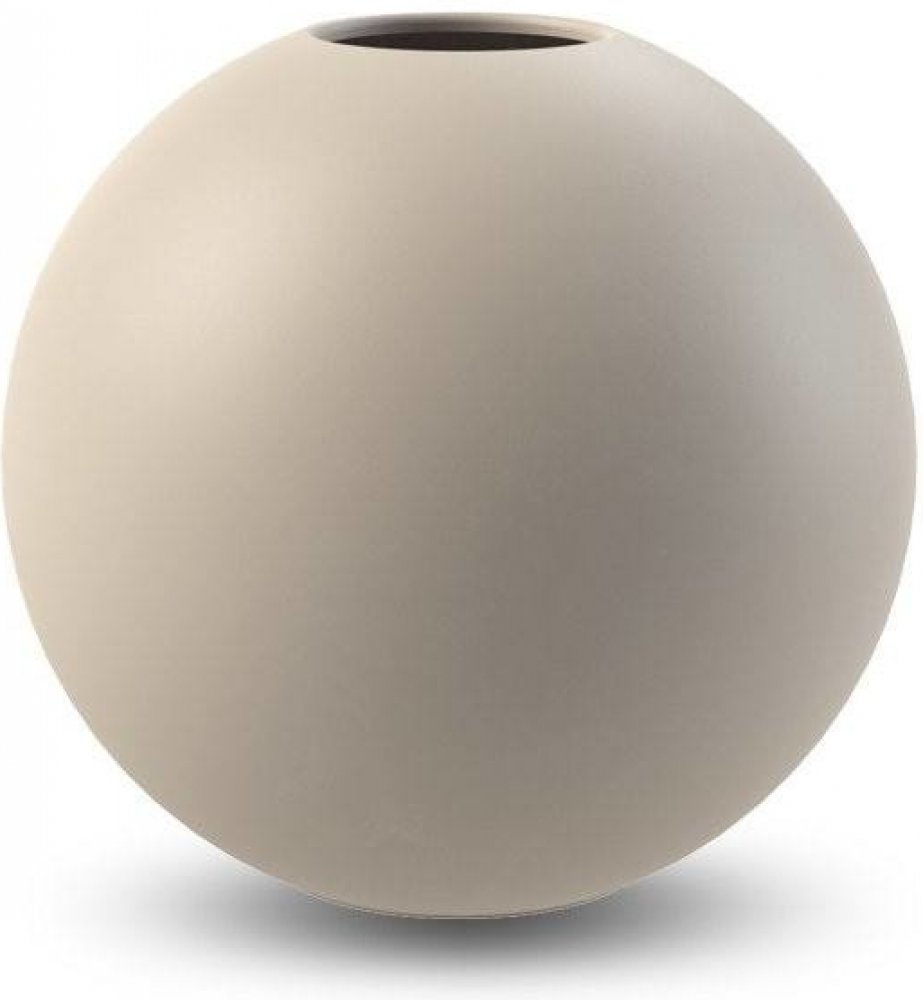 COOEE Design Kulatá váza Ball Sand 10 cm, béžová barva, keramika |  Srovnanicen.cz