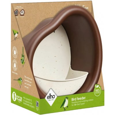 Zahradní centrum Organic Krmítko pro ptáky 16,8 x 27,4 x 25,4 cm hnědobílé – Hledejceny.cz