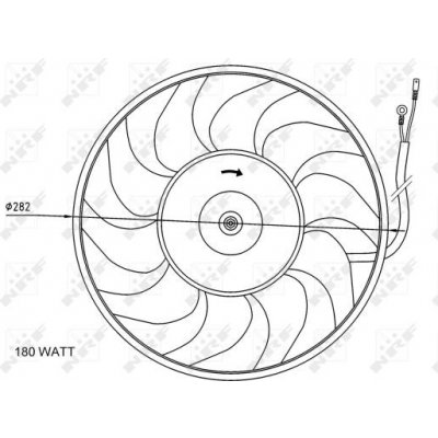 NRF Větrák, chlazení motoru 47071 – Zboží Mobilmania