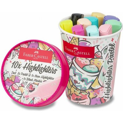 Faber Castell Textliner 46 10 různých pastelových barev – Hledejceny.cz