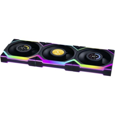 Lian Li UNI FAN SL Wireless LCD 120 Black 3ks včetně ovladače 12SLLCD1W3B – Hledejceny.cz