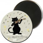 Papery Magnet KOČKA HOUSLISTKA – Hledejceny.cz