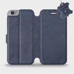 Pouzdro Mobiwear Luxusní flip Apple iPhone 6 / iPhone 6s kožené Modré – Zboží Mobilmania