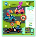 Djeco Přemístitelné samolepky pro nejmenší Formule – Zboží Dáma