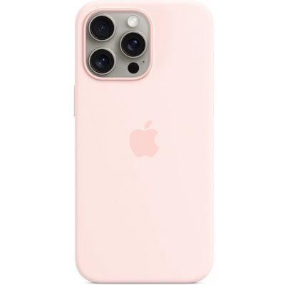 AppleMix Originální Apple iPhone 15 Pro Max - MagSafe - silikonový - světle růžové