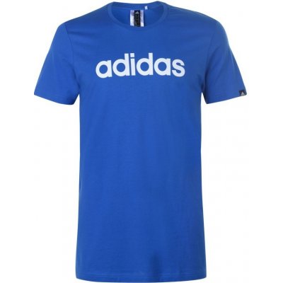 adidas pánské tričko Linear Logo Modrá – Sleviste.cz