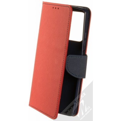 Pouzdro 1Mcz Fancy Book flipové Xiaomi Redmi Note 12 Pro Plus červená modré