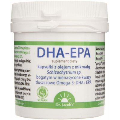 Dr. Jacob's DHA-EPA olej z řas 60 kapslí – Hledejceny.cz