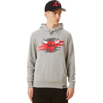 New Era NBA TEAR LOGO HOODY CHICAGO BULLS šedá 12893080