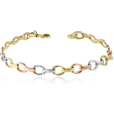 Gemmax Jewelry zlatý dámský tříbarevný GLBCN182644