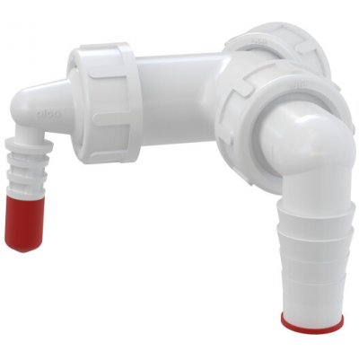 Alca Alcadrain P149Z - Dvojité kolínko G1"/8–23 s klapkami – Sleviste.cz