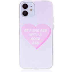 Pouzdro BABACO Apple iPhone 5 / 5S / SE - gumové - srdce " zlobivá holka"