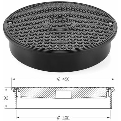 Karmat Poklop plastový DN400/A15 do 7,5t – Zboží Dáma