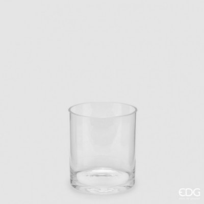 Skleněná váza válec Cilindro, 18x16 cm – Sleviste.cz