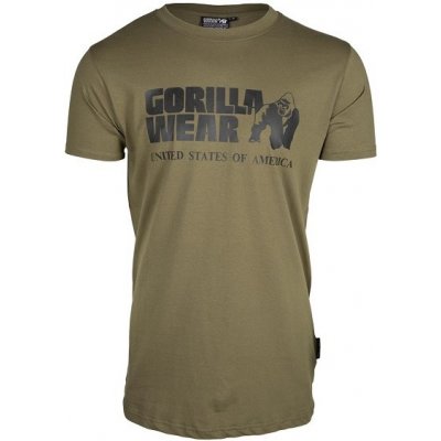 Gorilla Wear pánské tričko s krátkým rukávem Classic t-shirt Army Green