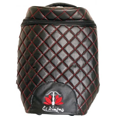 El Nefes Taška pro vodní dýmky Shisha Bag velká černo červená – Zboží Mobilmania