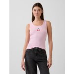 GAP Žebrované tílko Růžová – Hledejceny.cz