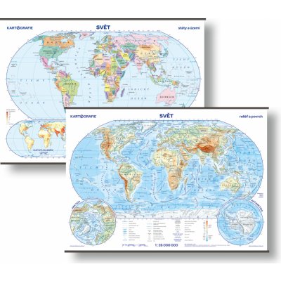 Kartografie PRAHA, a. s. Svět – sada školních nástěnných map – Zboží Dáma