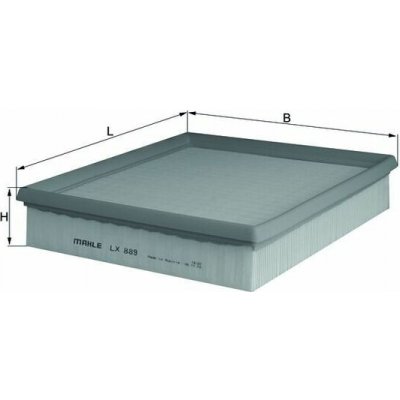 MAHLE ORIGINAL Vzduchový filtr LX889 – Hledejceny.cz
