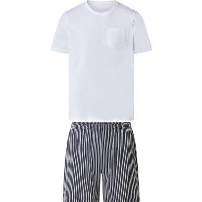 esmara Men pánské pyžamo bílá / navy modrá – Sleviste.cz