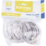EXTOL CRAFT 70508 spony hadicové 50-70mm 10ks pro hadici 2" – Sleviste.cz