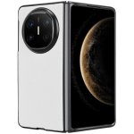Textury plastový kryt s umělou kůží na Huawei Mate X6 - bílý – Sleviste.cz