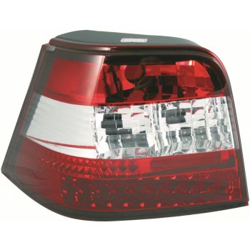 Zadní světla VW Golf IV - s LED, červená / chromová