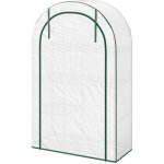 Outsunny Mini s rolovacími dveřmi 100 x 45 x 160 cm bílý – Sleviste.cz